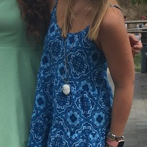 Mossimo Supply Co Target Blue and White Print dress Size Small